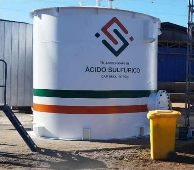 Estanque de acero certificado fabricado por MCF Atacama